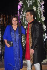 Farah Khan, Karan Johar at Sangeet ceremony of Riddhi Malhotra and Tejas Talwalkar in J W Marriott, Mumbai on 13th Dec 2014 (190)_548ea5d529097.JPG