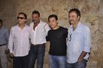 Sanjay Dutt, Aamir Khan, Rajkumar Hirani, Vidhu Vinod Chopra  at PK Screening in Mumbai on 25th Dec 2014 (15)_549d41287c35e.JPG