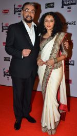 Kabir Bedi with wife Parveen Dusanj graces the red carpet at the 60th Britannia Filmfare Awards_54cf5b7f5a73e.JPG