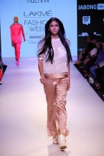 Model walks the ramp for HUEMN Show at Lakme Fashion Week 2015 Day 1 on 18th March 2015 (42)_550aa25d34e33.JPG