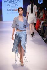 Model walks the ramp for ILK Show at Lakme Fashion Week 2015 Day 1 on 18th March 2015 (53)_550aa2b611f4a.JPG