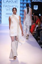 Model walks the ramp for Yogesh Chaudhry Show at Lakme Fashion Week 2015 Day 1 on 18th March 2015 (11)_550aac977f97e.JPG