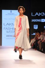 Model walks the ramp for Mayank and Shraddha Nigam Show at Lakme Fashion Week 2015 Day 2 on 19th March 2015 (35)_550c06f8abfc1.JPG