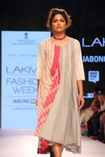Model walks the ramp for Mayank and Shraddha Nigam Show at Lakme Fashion Week 2015 Day 2 on 19th March 2015 (36)_550c06fc4dc72.JPG