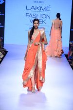 Model walks the ramp for Mulmul Show at Lakme Fashion Week 2015 Day 2 on 19th March 2015 (79)_550c0a7cc0c1e.JPG