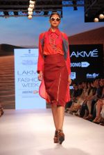Model walks the ramp for Shruti Sancheti Show at Lakme Fashion Week 2015 Day 2 on 19th March 2015 (48)_550c137a98205.JPG