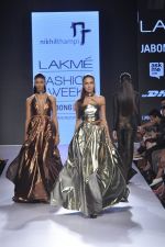 Model walk the ramp for Nikhil Thampi Show at Lakme Fashion Week 2015 Day 3 on 20th March 2015 (144)_550e8fc82e85e.JPG