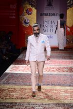 Model walk the ramp for JJ Valaya on day 1 of Amazon India Fashion Week on 25th March 2015 (116)_5513cec36f718.JPG