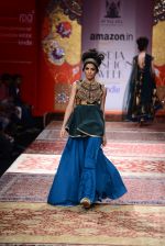 Model walk the ramp for JJ Valaya on day 1 of Amazon India Fashion Week on 25th March 2015 (166)_5513cf58c45a5.JPG