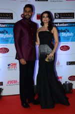 Abhishek Bachchan, Aishwarya Rai Bachchan at HT Mumbai_s Most Stylish Awards 2015 in Mumbai on 26th March 2015 (1113)_551543747e108.JPG