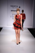 Model walk the ramp for Nikhita on day 4 of Amazon India Fashion Week on 28th March 2015 (53)_5517e48277764.JPG