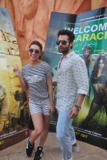 Jackky Bhagnani, Lauren Gottlieb at Welcome to Karachi promotions in Water Kingdom on 26th April 2015 (65)_553de0ab9a52e.JPG