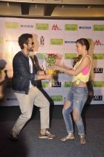 Jackky Bhagnani and Lauren Gottlieb at promotions for welcome to karachi in thane on 2nd May 2015 (42)_5546036d927de.JPG