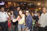 Jackky Bhagnani and Lauren Gottlieb at promotions for welcome to karachi in thane on 2nd May 2015 (66)_55460330f0e34.JPG