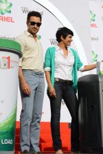 Imran Khan and Mandira Bedi snapped at a product promotion event on 9th May 2015 (25)_554e1bb908f94.JPG