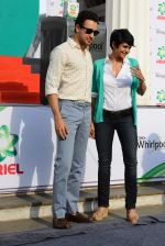 Imran Khan and Mandira Bedi snapped at a product promotion event on 9th May 2015 (44)_554e1abde296b.JPG