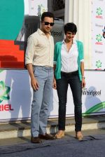Imran Khan and Mandira Bedi snapped at a product promotion event on 9th May 2015 (45)_554e1bc648242.JPG