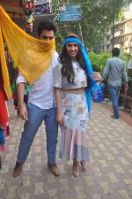 Jackky Bhagnani, Lauren Gottlieb at Welcome to Karachi promotions in Karachi Sweets, Bandra on 15th May 2015 (62)_555729285320e.JPG