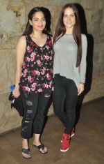 Alvira Khan Agnihotri (Salman Khan_s sister) & Elli Avram at the screening of Hollywood movie Transporter Refuelled hosted by Joe Rajan at Light Box Theatre._55e93e66cdfcd.JPG