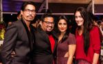 Shawar Ali, Rimi Sen & Marcela Shawar Ali with Fashion Director Shakir Shaikh_s Theme Based Festive Party at Opa! Bar Cafe_567e6f8b7afff.jpg