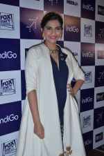 Sonam Kapoor at Neerja screening with air hostess of Indigo in Mumbai on 18th Feb 2016 (18)_56c6ec3f40f59.JPG