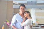 Sonu Sood and Sonal Chauhan during the ad shoot of Texmo Pipe Fittings in Mumbai on March 26, 2016 (10)_56f7cfa4cabe2.JPG