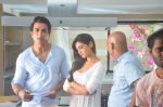 Sonu Sood and Sonal Chauhan during the ad shoot of Texmo Pipe Fittings in Mumbai on March 26, 2016 (5)_56f7cf75ab796.JPG
