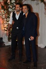 Abhay Deol,Bobby Deol at Bipasha Basu and Karan Singh Grover_s Wedding Reception on 30th April 2016 (327)_57281f9b4194c.JPG