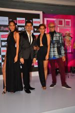 Lisa Haydon, Anusha Dandekar, Dabboo Ratnani and Neeraj Gaba at the Launch of MTV_s India_s Next Top Model Hunt Season 2 in The Leela Hotel on 30th June 2016 (27)_5776175b8002d.JPG