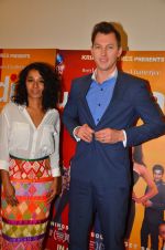 Brett Lee and Tannishtha Chatterjee promote their upcoming film Unindian on 26th July 2016 (53)_57985246c4488.JPG