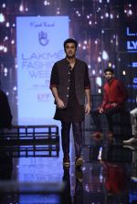 Ranbir Kapoor walk the ramp for Kunal Rawal Show at Lakme Fashion Week 2016 on 28th Aug 2016 (661)_57c5464b170c7.JPG