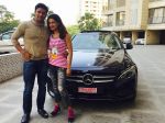 Wrestler Sangram Singh surprises ladylove Payal Rohtagi with a Mercedes (1)_58247f2848f1a.JPG