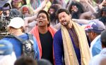 swapnil joshi & ganesh acharya on location of Marathi film Bhikari in Filmcity, Mumbai on 21st Dec 2016 (4)_585b8fa2ecdde.jpg