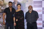 Ajay Devgn, Ileana D_Cruz, Saurabh Shukla at the Trailer launch of film Raid at PVR, Juhu,Mumbai on 5th Feb 2018