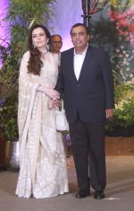 Mukesh Ambani, Nita Ambani at Sonam Kapoor and Anand Ahuja's Wedding Reception on 8th May 2018