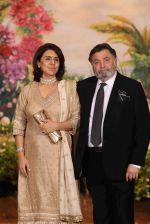 Neetu Singh, Rishi Kapoor at Sonam Kapoor and Anand Ahuja's Wedding Reception on 8th May 2018