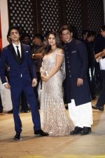 Shah Rukh Khan, Gauri Khan, Aaryan Khan at Akash Ambani & Shloka Mehta engagement at Antilia in mumbai on 30th June 2018