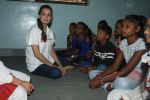 Dia Mirza, Ambassador of Save the Children at the Felicitation of Child Champions from the streets of Mumbai and an Aadhaar Camp to provide an identity to TheInvisibles in Gilder Lane Municipal School on 4th July 2018 (13 (20)_5b3dbb089f2ad.JPG