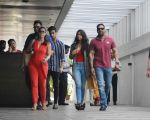 Kajol , Ajay Devgan with daughter Nysa spotted at Hakkasan bandra on 7th Aug 2018