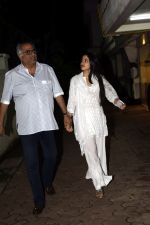 Janhvi Kapoor, Boney Kapoor spotted at Arjun Kapoor's house in juhu on 11th Aug 2018