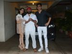 Sara Ali Khan, Saif Ali Khan, Ibrahim Ali Khan at Saif Ali Khan's birthday party at his home in bandra on 15th Aug 2018