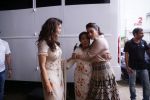 Asha Bhosle, Kajol, Madhuri Dixit On The Sets Of Colors Show Dance Deewane In Filmcity Goregaon on 30th Aug 2018