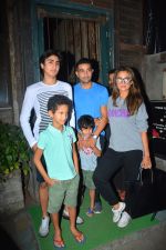 Amrita Arora with family spotted at Pali Village cafe in bandra on 11th Sept 2018