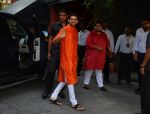 Aditya Thackeray at Ganpati celebrations in Arpita Khan's home in khar on 13th Sept 2018