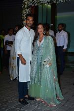 Neha Dhupia, Angad Bedi at Ganpati celebrations in Arpita Khan's home in khar on 13th Sept 2018