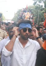 Ranbir Kapoor At The RK Studio's Ganesha Immersion In Chembur on 23rd Sept 2018