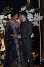 Priyanka Chopra and Nick Jonas at Wedding reception in Mumbai on 19th Dec 2018