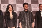 Janhvi Kapoor, Anil Kapoor walk the ramp for Raghavendra Rathore at Lakme Fashion Week 2019 on 3rd Feb 2019