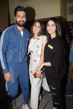 Vicky Kaushal, Sara Ali Khan, Ananya Pandey at the Screening of film Sonchiriya at pvr juhu on 27th Feb 2019