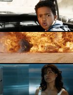 Leo Abelo Perry as Little Brian and Michelle Rodriguez as Letty Ortiz in Still from movie Fast X (19)_6468e5eb74157.jpg